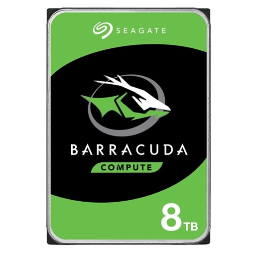 8TB Seagate BarraCuda 3.5" SATA III Hard Drive - 5400RPM, 256MB Cache